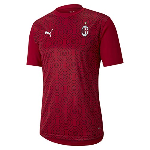PUMA AC Milan Temporada 2020/21-Stadium Home Jersey Tango Red Camiseta Primera Equipación, Unisex, XS