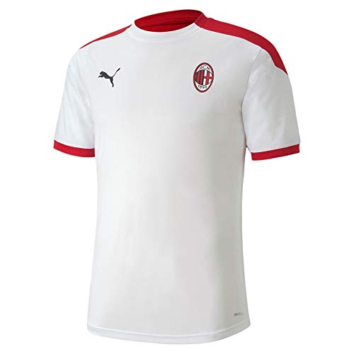 Puma AC Milan Temporada 2020/21-Training Jersey Camiseta Entrenamiento, Unisex, White/Tango Red, L