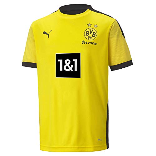 PUMA BVB Training Jersey Jr New Camiseta, Unisex niños, Cyber Yellow/Puma Black, 152