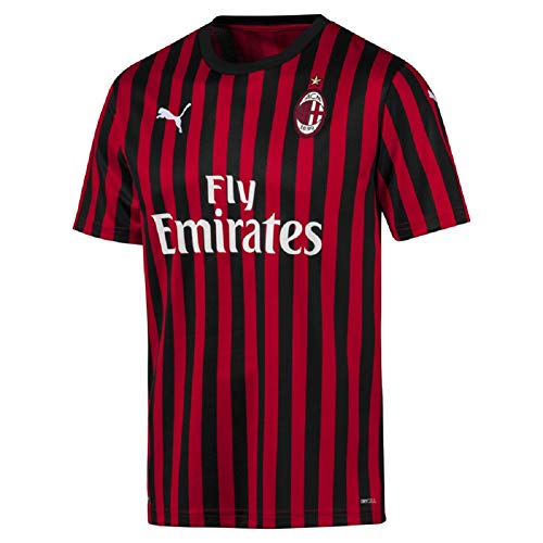 PUMA Camiseta de la primera equipación del Ac Milán 19/20 (XXL, rojo/negro)