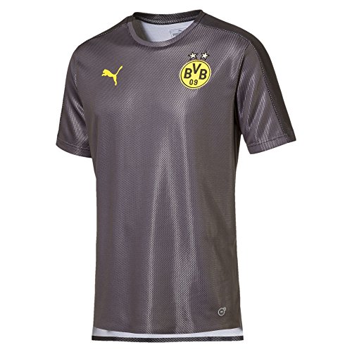 PUMA Camiseta para Hombre con Logotipo del Borussia Dortmund, Hombre, Jersey, 753354, Negro Asfalto, Medium