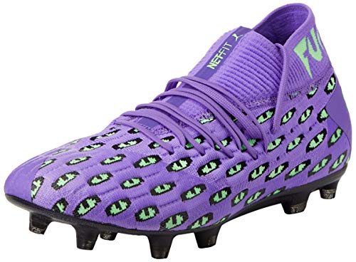PUMA Future 6.1 Netfit Fear FG/AG, Zapatillas de fútbol Unisex Adulto, Morado (Luminous Purple/Elektro Green Black), 42.5 EU