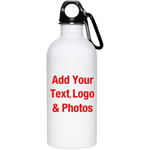 Regalo personalizado - añade un logotipo con texto y foto - Photo Personalized Gift - Botella de Agua, Acero Inoxidable - Regalo para Cumpleaños, Aniversario, el Día de la Madre, del Padre, de Pas Regalo personalizado - añade un logotipo con texto y foto - Photo Personalized Gift - Botella de Agua, Acero Inoxidable - Regalo para Cumpleaños, Aniversario, el Día de la Madre, del Padre, de Pas