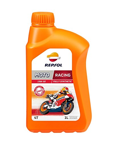 REPSOL Moto Racing 4T 15W-50 Aceite De Motor Para Moto, 1L