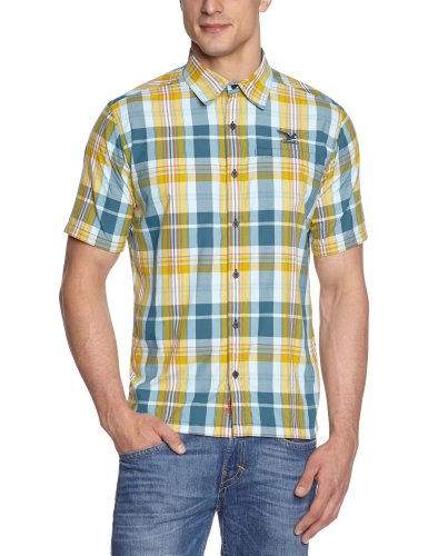 SALEWA Shirt Scratch Dry Short Sleeve - Camisa, Color Amarillo, Talla S