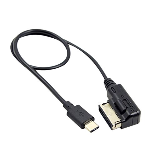 Sharplace 1 pc de Cable de Carga USB C USB 3,1 Tipo C AMI Compatible para Audi A3 A4 A5