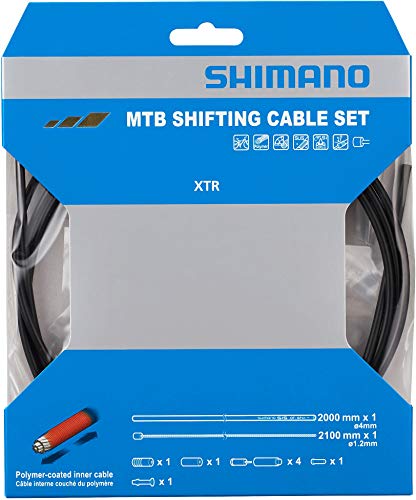 SHIMANO ShimanoY01V981124550170388980 - Kit de Hilo de Cambio de polímeros MTB Blk Unisex para Adultos, Negro, única
