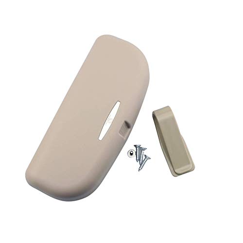 Soporte para gafas de sol de coche, caja de almacenamiento para Mitsubishi Eclipse Cross Outlander 3 ASX Lancer 9 10 Pajero Sport I200 (Common Single Beige) Soporte para gafas de sol de coche, caja de almacenamiento para Mitsubishi Eclipse Cross Outlander 3 ASX Lancer 9 10 Pajero Sport I200 (Common Single Beige)