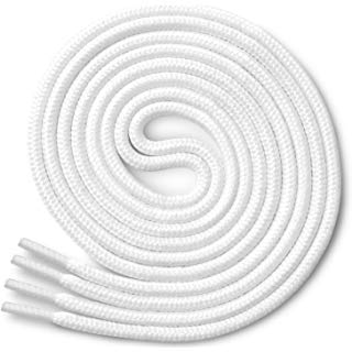 STD SKATES Cordones de Nylon y algodón para Botas de Patinaje ARTISTICO Planos de 0,5 cm de Ancho (Blanco, 260 cm)
