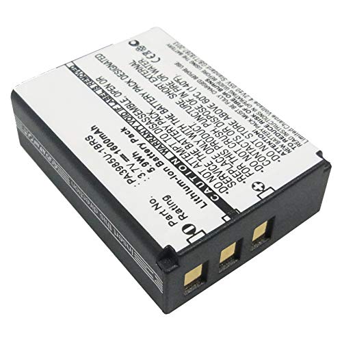 subtel® Batería Premium Compatible con Toshiba Camileo Z100 Camileo X200, Camileo X416 Camileo X400, PA3985 PA3985U PA3985U-1BRS 1600mAh bateria Repuesto Pila