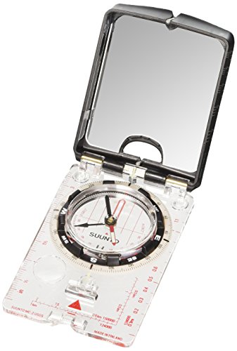 Suunto MC-2 Usgs Mirror Compass Brújula de Espejo, Spiegel-und Peilkompass MC-2/360/DL IN NH, Black, Blanco, Talla Única