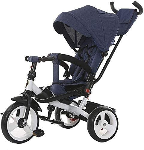 TANKKWEQ Cochecito Plegable Baby Buggy Lightweight Style, con Ruedas de Triciclo Extra, Buggies Plegables, Manos de Empuje Ajustables en Altura, adecuadas para niños Desde el Nacimiento hasta 25 kg,
