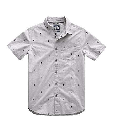 The North Face Baytrail Jacq Camisa de manga corta para hombre, TNF gris claro Heather Campfire Jacquard, talla S