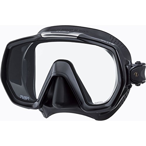 Tusa Freedom Elite - Gafas Máscara de buceo y snorkeling Adultos, color Negro