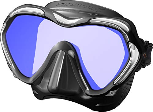 TUSA Paragon S - Máscara de buceo con filtro UV profesional, color negro