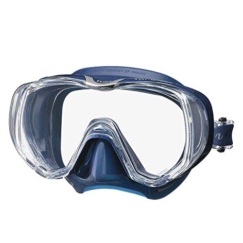 TUSA Tri-Quest Freedom M-3001 - Gafas Máscara de buceo y snorkeling adultos anti vaho - índigo azul