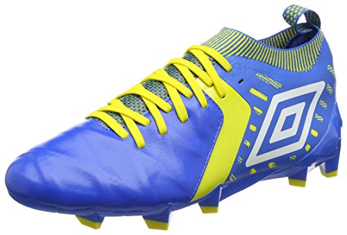 Umbro Medusæ II Elite HG, Botas de fútbol Hombre, Azul (Electric Blue/White/Blazing Yellow), 41 EU