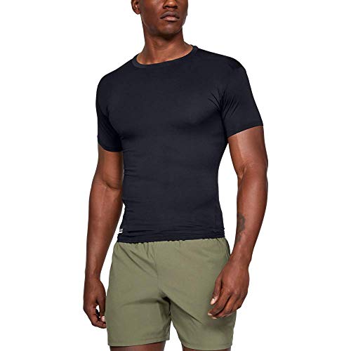 Under Armour TAC Heatgear Comp T Camiseta de Deporte, Hombre, Negro (Black/Clear), M
