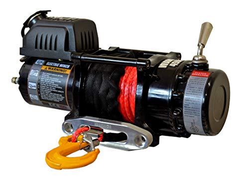 Warrior WW45SPA24 - Torno de Cable eléctrico para Quad ATV/UTV Ninja 4500LB 2 t 24 V, Cable de plástico