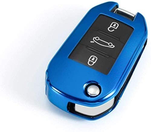 WASHULI Conexión de Claves de Coche Caja de Cubierta Citroen C4 Cactus C5 C4 C4L Peugeot 508 301 2008 3008 408 (Color : C-Blue) WASHULI Conexión de Claves de Coche Caja de Cubierta Citroen C4 Cactus C5 C4 C4L Peugeot 508 301 2008 3008 408 (Color : C-Blue)