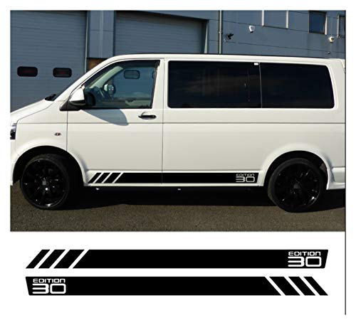 WOAIWO LingDian 2 unids Bus California T6 30 Edición Puerta de Coche Stripte Stripe Stripe Pegatina Ajuste para VW Multivan Transporter T4 T5 T6 Accesorios (Color Name : Colorful Laser) WOAIWO LingDian 2 unids Bus California T6 30 Edición Puerta de Coche Stripte Stripe Stripe Pegatina Ajuste para VW Multivan Transporter T4 T5 T6 Accesorios (Color Name : Colorful Laser)