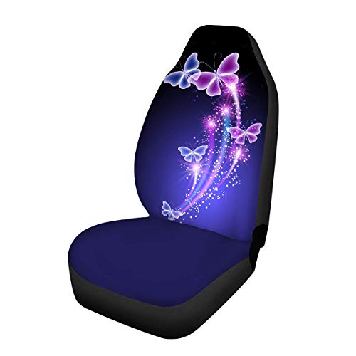 YONGYAO 1 Pc Universal Coche Fundas de Asiento Impresión Protector de La Cubierta del Asiento Delantero - Mariposa