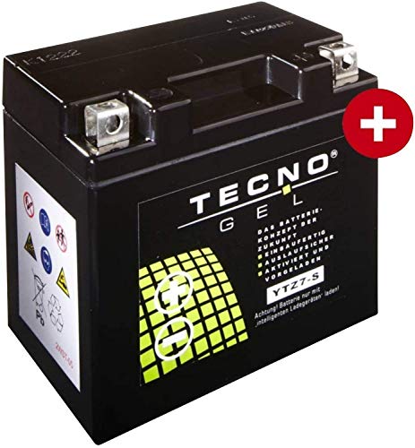 YTZ7S Tecno Gel-bateria para Ec 250 F 4T Cami Año 2014-2016
