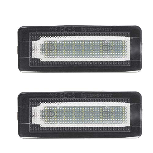 Yushu 2 luces LED SMD de 18 luces de matrícula sin errores para Benz Smart Fortwo Coupe Convertible 450 451 W450 W453 BC SmartW450 luz de matrícula de coche