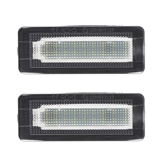 Yushu 2 luces LED SMD de 18 luces de matrícula sin errores para Benz Smart Fortwo Coupe Convertible 450 451 W450 W453 BC SmartW450 luz de matrícula de coche Yushu 2 luces LED SMD de 18 luces de matrícula sin errores para Benz Smart Fortwo Coupe Convertible 450 451 W450 W453 BC SmartW450 luz de matrícula de coche