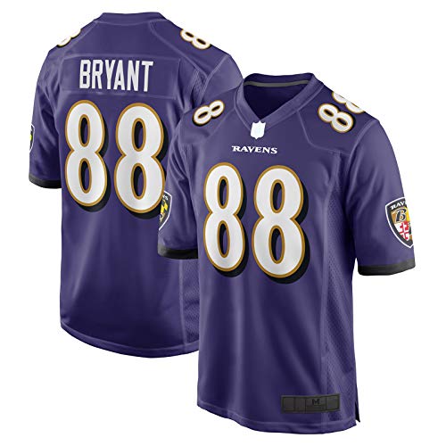 ZAIKAI American Football Dez - Camiseta de fútbol americano para hombre Bryant American para Baltimore ropa Ravens #88 Game Jersey - morado, morado, S