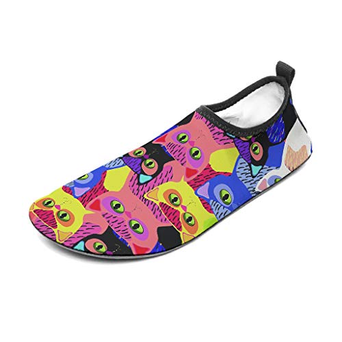 Zapatillas de agua unisex All Kinds of descalzo, para la playa, natación, surf o yoga, color blanco, talla 3 40/41