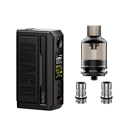 100% Original VO. Opoo Drag 3 177W TC Kit Drag 3 Box Mod con tanque de 5.5ml TPP pod y bobinas DM1 DM2 (No 18650 cell)