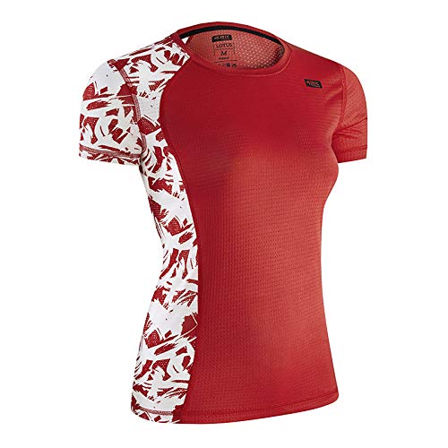 42K RUNNING - Camiseta técnica Lotus Mujer Fire Red L
