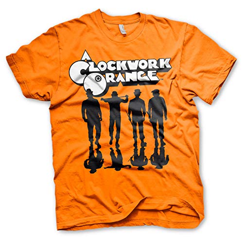 A Clockwork Orange Camiseta Naranja Mecánica T-Shirt - 100% Oficial Stanley Kubrick (X-Large)