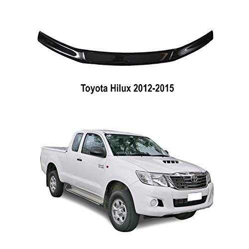A-Technic Deflector de capó para Toyota Hilux 2012-2015 (Classic Black)
