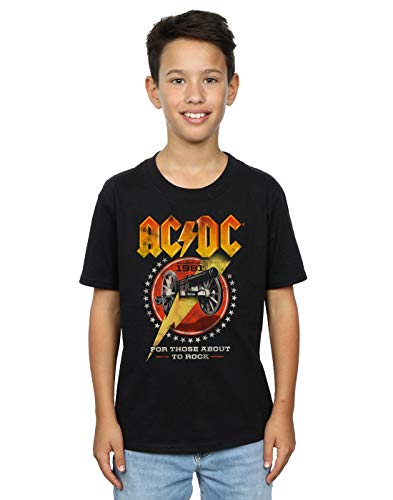 AC/DC Niños For Those About To Rock 1981 Camiseta Negro 12-13 Years