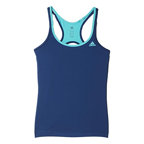 adidas Basic Strappy - Camiseta para Mujer, Color Azul/Verde, Talla XS