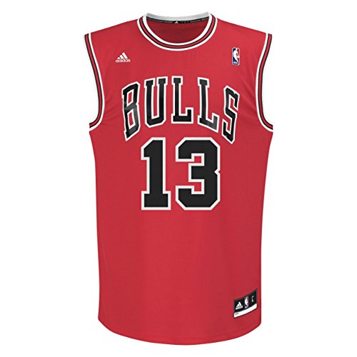 adidas Bekleidung Basketball Trainings INT Fanshop Trikot 13 Camiseta de Manga Corta, Hombre, Multicolor-NBA Chicago Bulls 1, Medium
