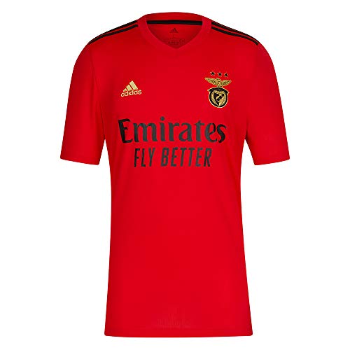 adidas Camiseta 1º Equipácion SL Benfica 2020-21, Hombre, Red/Black/Gold, XXL