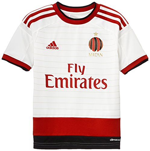 adidas Camiseta de Fútbol Bekleidung AC Mailand A Trikot Y Blanco/Rojo/Negro 16 años (176 cm)