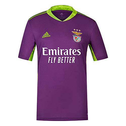 adidas Camiseta Portero Morado SL Benfica 2020-21, Unisex-Adulto, Purple/Green, L
