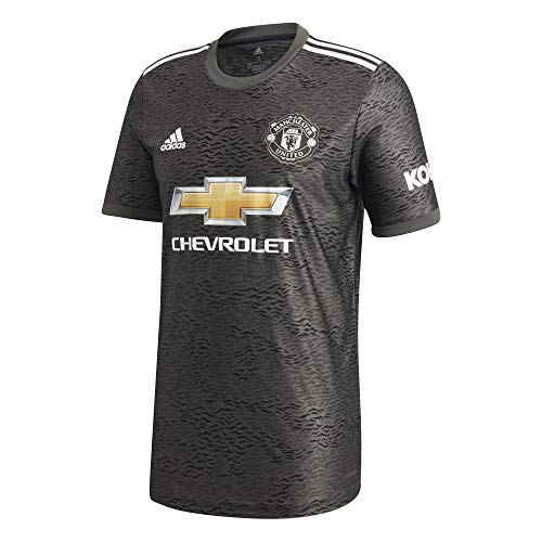 adidas EE2397 Camiseta con Manga Corta para Niños Manchester United Away, Verleg/Negro, Talla 140