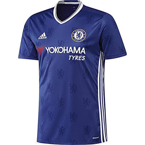 adidas H JSY Camiseta 1ª Equipación Chelsea FC 2015/16, Hombre, Azul/Blanco, S