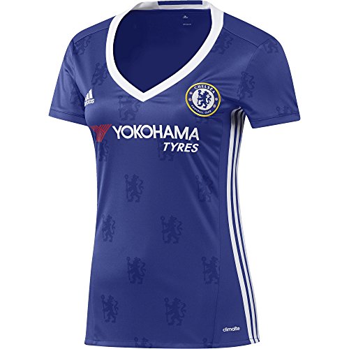 adidas H JSY W Camiseta 1ª Equipación Chelsea FC 2015/16, Mujer, Azul/Blanco, XXS