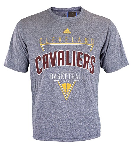 adidas NBA - Camiseta de poliéster para hombre, diseño gráfico de Rush, equipo y opciones de color, Atlético, S, Cleveland Cavaliers- azul marino #2