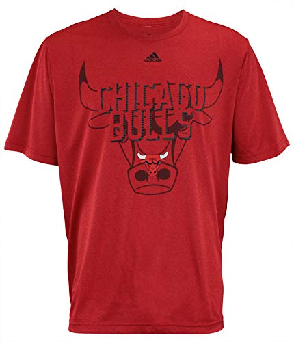 adidas NBA - Camiseta de poliéster para hombre, diseño gráfico de Rush, equipo y opciones de color, Atlético, XXL, Chicago Bulls - Rojo #2