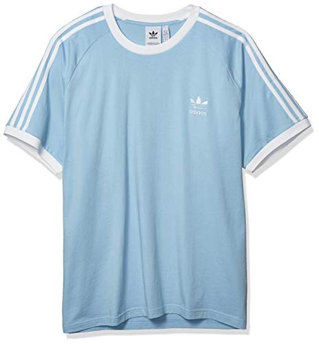 adidas Originals 3-Stripes T-Shirt Camiseta, Cielo Claro, XS para Hombre