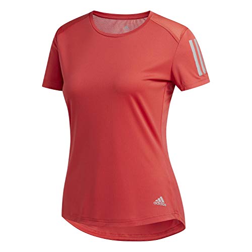 adidas Own The Run tee Camiseta de Manga Corta, Mujer, Glory Red, XS