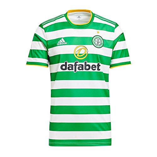 adidas Performance Celtic Glasgow - Camiseta para hombre, talla L, color blanco y verde