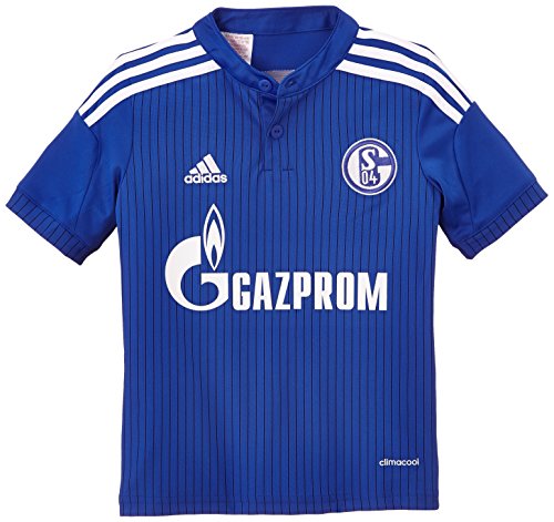 adidas Schalke 04 - Camiseta Infantil, diseño de Primera equipación del Schalke 04 Azul Azul Cobalto/Blanco Talla:176